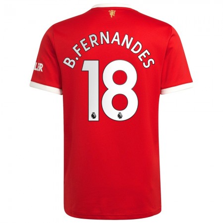 Billiga Fotbollströjor Manchester United Bruno Fernandes 18 Hemma tröja 2021/22 Kortärmad